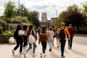 Bristol students tour campus with Global Lounge