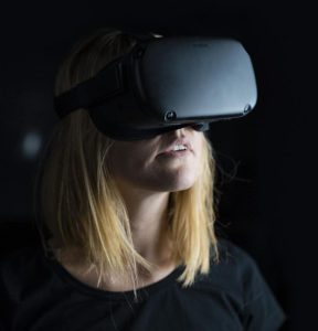 Person using VR headset